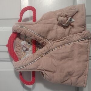 Kids Pink Vest with Floral Lining